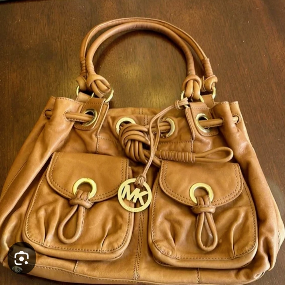 Michael Kors Brown Leather Shoulder Bag - Picture 2 of 6